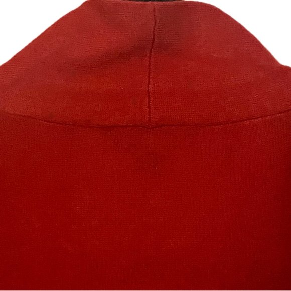 Brooks Brother Wm Sz S Cashmere Sweater Lightweight V-Neck Red Long Sleeve NEW - Picture 5 of 10